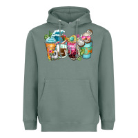 Sage skeleton summer coffee cups Heavyweight Hoodie - Zillion Design Studio
