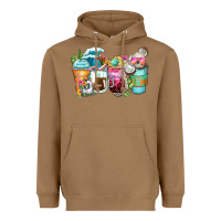 Toasted Coconut skeleton summer coffee cups Heavyweight Hoodie - Zillion Design Studio