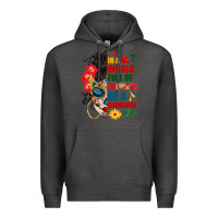 Charcoal Heather in a world full of princess be a chingona Premium Hoodie - BundleAndBundleShop