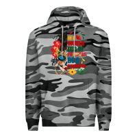 Slate Camo in a world full of princess be a chingona Premium Hoodie - BundleAndBundleShop