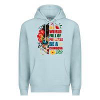 Blue Mist in a world full of princess be a chingona Premium Hoodie - BundleAndBundleShop