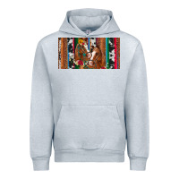 Heather Grey western horses gemstone horse cowhide leopard floral background licens Urban Hoodie - Artiststas