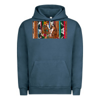 Pigment Midnight Navy western horses gemstone horse cowhide leopard floral background licens Urban Hoodie - Artiststas