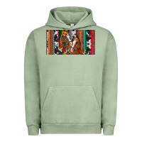 Pigment Oil Green western horses gemstone horse cowhide leopard floral background licens Urban Hoodie - Artiststas