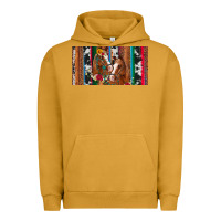 Pigment Peanut Butter western horses gemstone horse cowhide leopard floral background licens Urban Hoodie - Artiststas