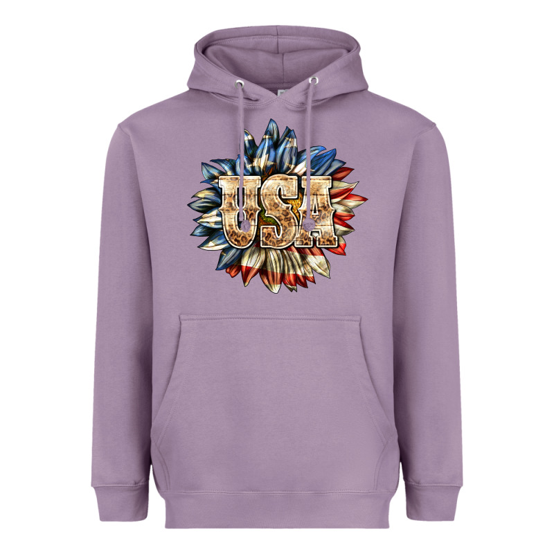 Usa Sunflower Billie Wilder Heavyweight Hoodie by texasbilliewilder | Teevron