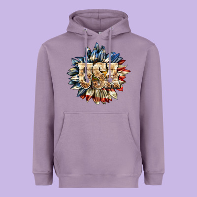 Heavyweight Hoodie usa sunflower billie wilder