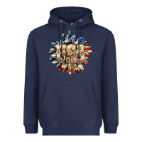 Navy usa sunflower billie wilder Heavyweight Hoodie - texasbilliewilder