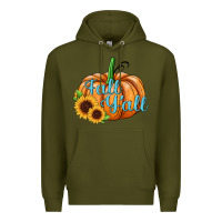 Army Green fall y'all pumpkin Premium Hoodie - JahusDesignShop