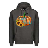 Charcoal Heather fall y'all pumpkin Premium Hoodie - JahusDesignShop