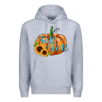 Heather Grey fall y'all pumpkin Premium Hoodie - JahusDesignShop