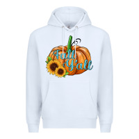 White fall y'all pumpkin Premium Hoodie - JahusDesignShop
