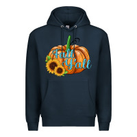 Navy fall y'all pumpkin Premium Hoodie - JahusDesignShop