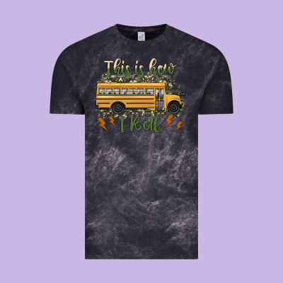 This Is How I Roll School Bus Camouflage Vintage Tee Designed By Artiststas