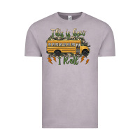 Vintage Zinc this is how i roll school bus camouflage Vintage Tee - Artiststas