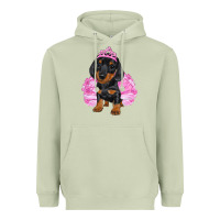 Matcha balerina dachshund with tutu Heavyweight Hoodie - RanaPortraitStore