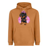 Meerkat balerina dachshund with tutu Heavyweight Hoodie - RanaPortraitStore