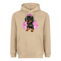 Mushroom balerina dachshund with tutu Heavyweight Hoodie - RanaPortraitStore