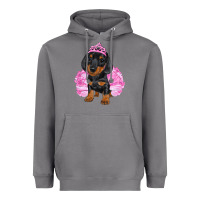 Storm balerina dachshund with tutu Heavyweight Hoodie - RanaPortraitStore