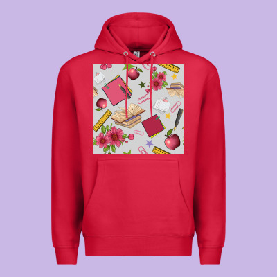 Back To School  Seamless Pattern Premium Hoodie Designed By Bundleandbundleshop