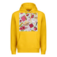 Lemon back to school  seamless pattern Premium Hoodie - BundleAndBundleShop