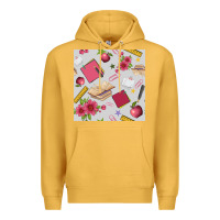 Mustard back to school  seamless pattern Premium Hoodie - BundleAndBundleShop