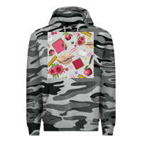 Slate Camo back to school  seamless pattern Premium Hoodie - BundleAndBundleShop