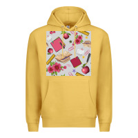 Antique Gold back to school  seamless pattern Premium Hoodie - BundleAndBundleShop