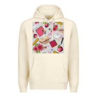 Sandshell back to school  seamless pattern Premium Hoodie - BundleAndBundleShop