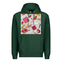 Sports Green back to school  seamless pattern Premium Hoodie - BundleAndBundleShop