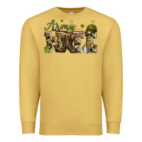 Antique Gold army wife Premium Sweatshirt - Zillion Design Studio