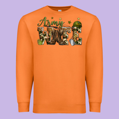 Army Wife Premium Sweatshirt Designed By Zillion Design Studio