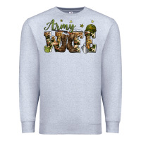 Heather Grey army wife Premium Sweatshirt - Zillion Design Studio