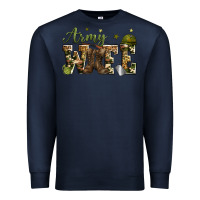 Navy army wife Premium Sweatshirt - Zillion Design Studio