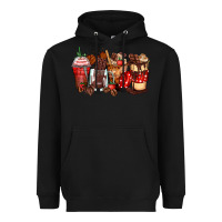 Black hot chocolate coffee cups Heavyweight Hoodie - Zillion Design Studio