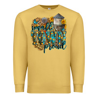 Antique Gold small town proud Premium Sweatshirt - Zillion Design Studio