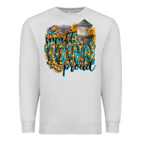Dove Grey small town proud Premium Sweatshirt - Zillion Design Studio