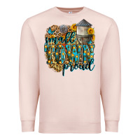 Pale Pink small town proud Premium Sweatshirt - Zillion Design Studio