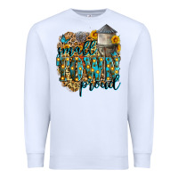 White small town proud Premium Sweatshirt - Zillion Design Studio