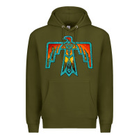 Army Green thunderbird Premium Hoodie - JahusDesignShop