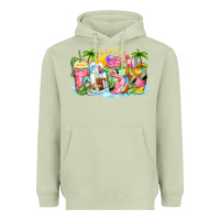 Matcha beach summer coffee cups Heavyweight Hoodie - Zillion Design Studio