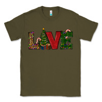 Army Green christmas tree love Classic Tee - RanaPortraitStore