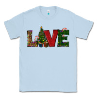 Dusty Blue christmas tree love Classic Tee - RanaPortraitStore