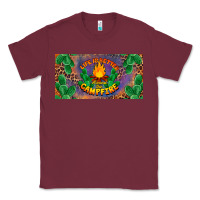 Burgundy life is better around the campfire license plate Classic Tee - BarkalooDesign