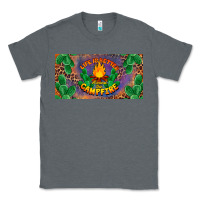 Charcoal Heather life is better around the campfire license plate Classic Tee - BarkalooDesign