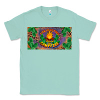 Seafoam life is better around the campfire license plate Classic Tee - BarkalooDesign