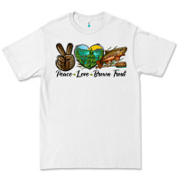 White Peace Love Brown Trout Premium Tee - LillyAllenDesigns