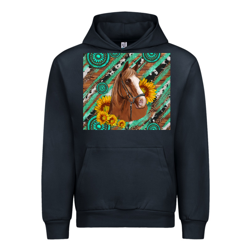 Western Horse With Gemstone And Sunflower Urban Hoodie by Artiststas | Teevron