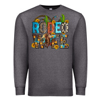 Charcoal Heather rodeo wife Premium Sweatshirt - Zillion Design Studio