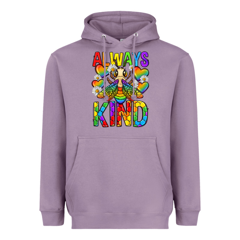 Always Bee Kind Pride Lgbtq Heavyweight Hoodie by texasbilliewilder | Teevron